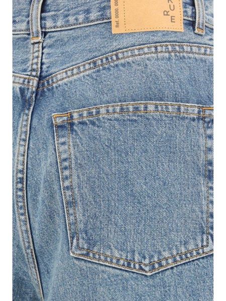 Haikure Knee-Length Denim Bermuda Shorts