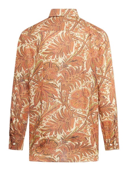 Etro Floral-Printed Long-Sleeved Shirt