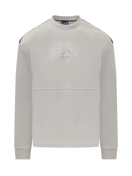 Ea7 Emporio Armani Logo Printed Crewneck Sweatshirt