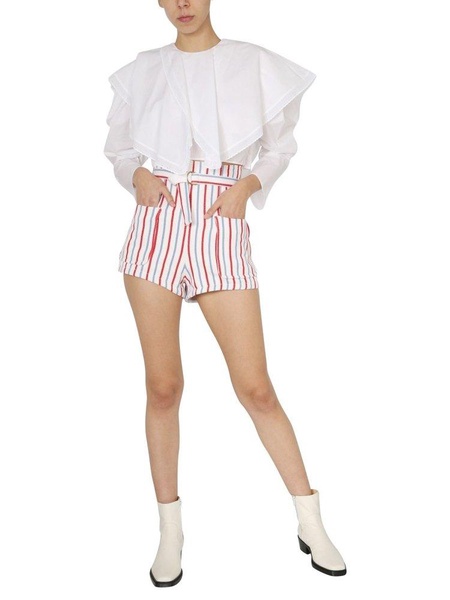 Philosophy Di Lorenzo Serafini Stripe Belted Shorts