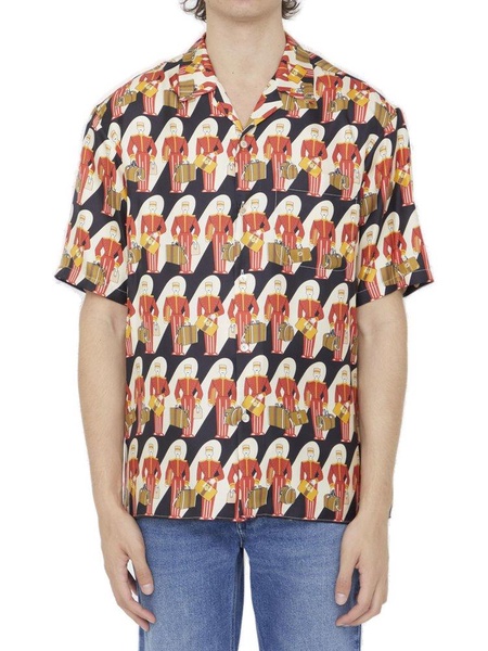 Gucci Graphic Printed Short-Sleeve Shirt