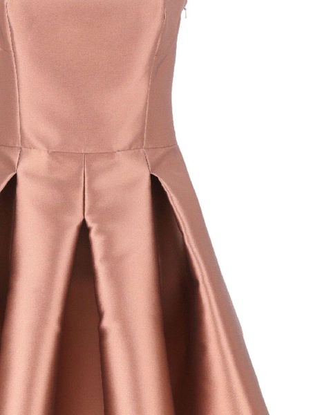 Alberta Ferretti Pleated Satin Dress