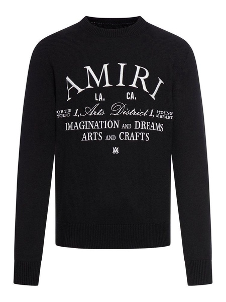 Amiri Arts District Logo Embroidered Jumper