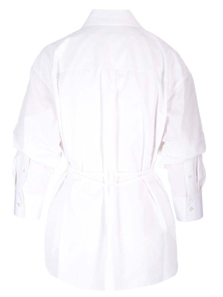 Alexander Wang Belted Peplum Hem Shirt