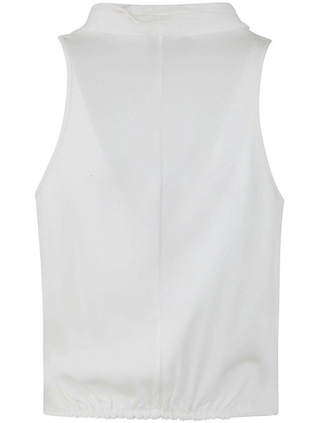 Giorgio Armani Side-Tie Fastened V-Neck Top