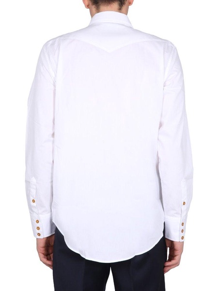 Vivienne Westwood Orb Embroidered Long-Sleeved Shirt