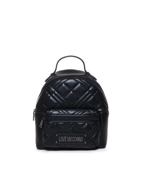 Love Moschino Quilted Zipped Backpack