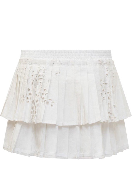 Marine Serre Pleated Tiered Skirt