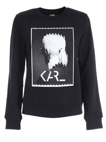 Karl Lagerfeld Karl Legend Printed Crewneck Sweatshirt