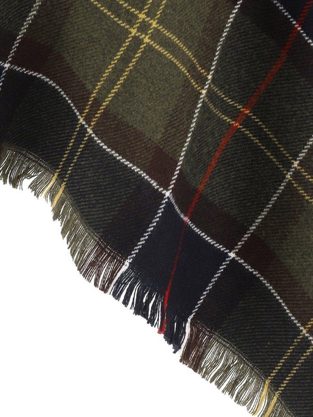 Barbour Tartan Fringed Edge Shawl