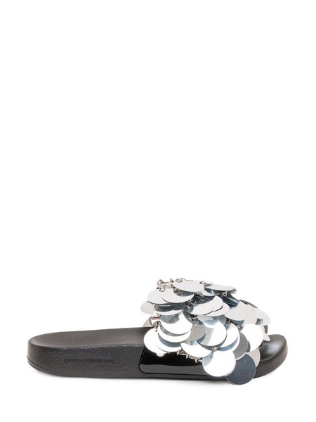 Paco Rabanne Sequin Embellished Slides