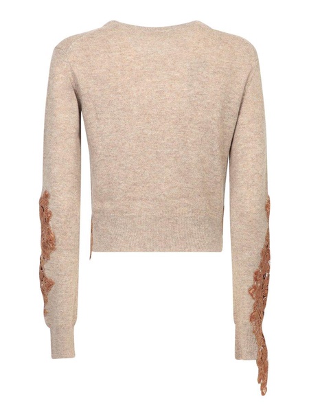 Acne Studios Lace Trim Crewneck Jumper