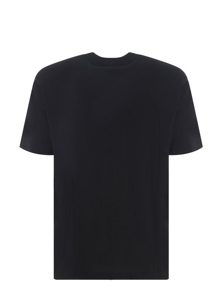 Emporio Armani Logo Embroidered Pima Jersey T-Shirt