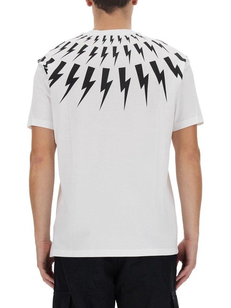 Neil Barrett Thunderbolt Printed Crewneck T-Shirt