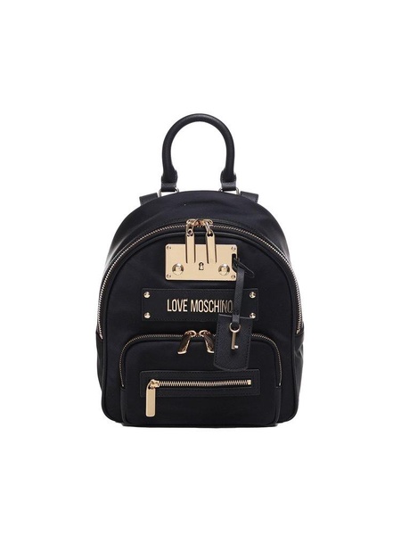 Love Moschino Logo Plaque Backpack