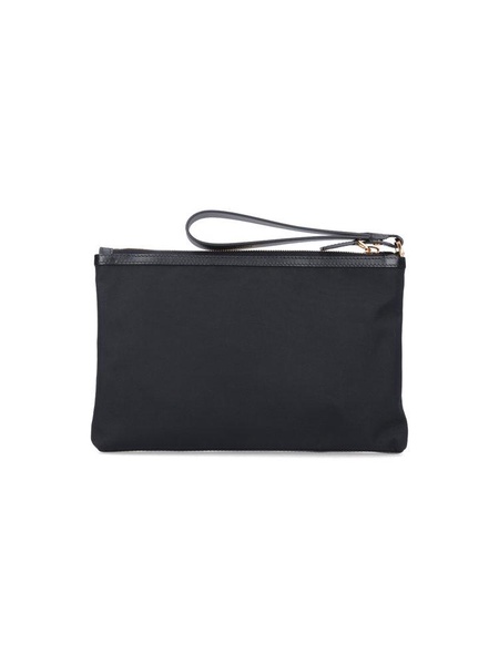 Tom Ford Logo Patch Zipped Clutch Bag