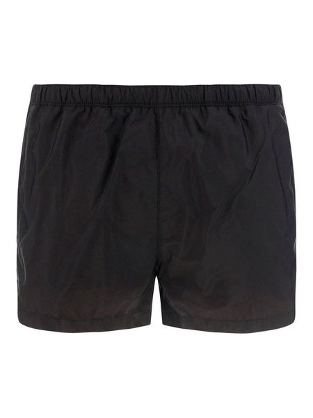 Prada Logo-Plaque Swim Shorts