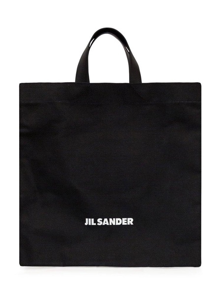 Jil Sander Logo Printed Top Handle Bag