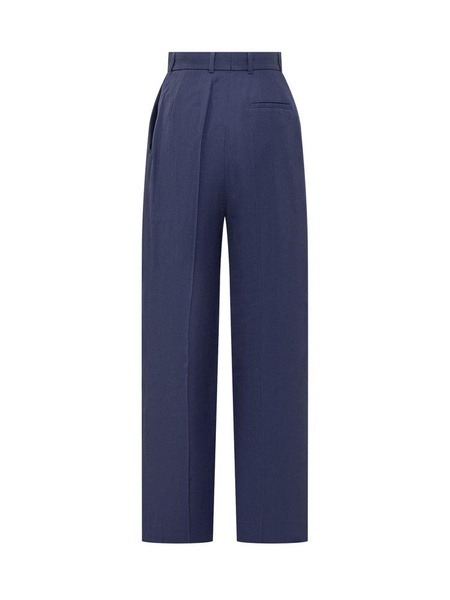 Casablanca Pressed Crease Wide-Leg Trousers