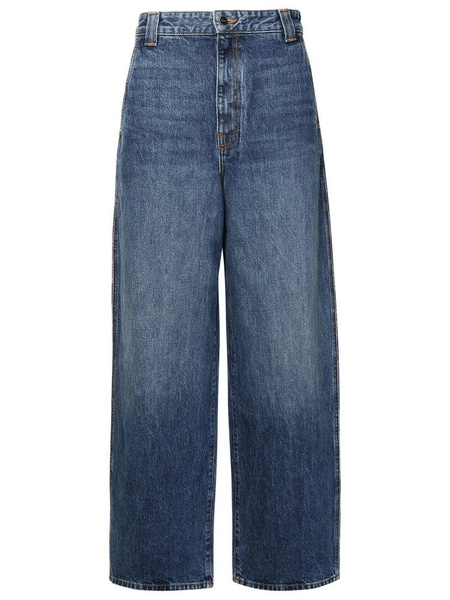 Khaite The Bacall Wide Leg Jeans