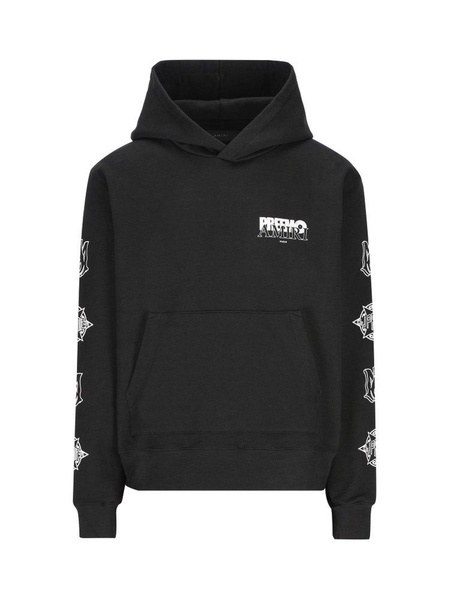 Amiri Preemo Logo-Printed Ribbed Hoodie