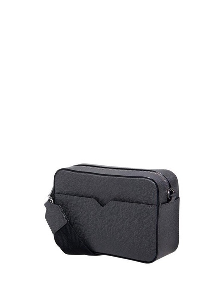 Valextra V-Line Reporter Zipped Mini Messenger Bag