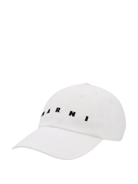 Marni Logo-Embroidered Curved Peak Baseball Cap