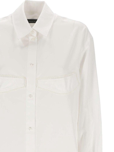 Simone Rocha Appliqué-Detailed Long-Sleeved Buttoned Shirt