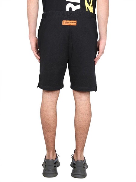 Heron Preston Logo-Printed Knee-Length Track Shorts