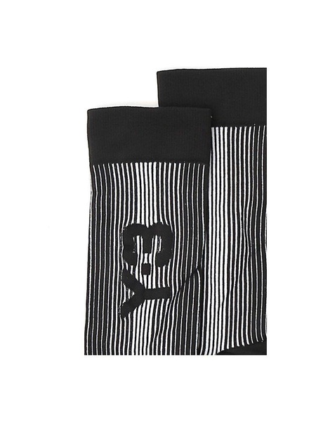 Y-3 Logo Intarsia Ribbed Socks