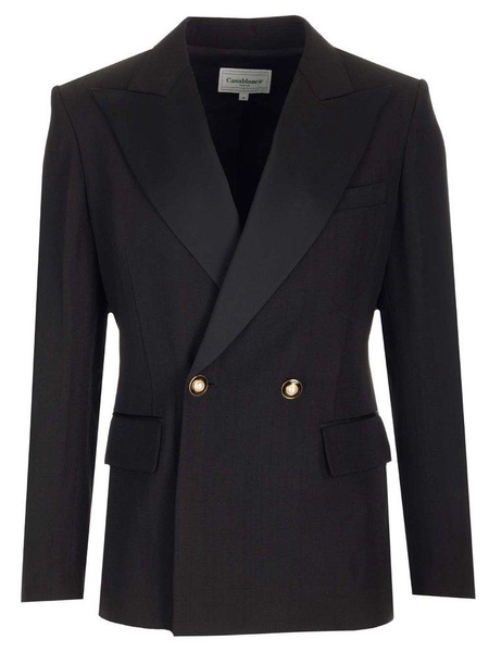 Casablanca Double-Breasted Tuxedo Blazer