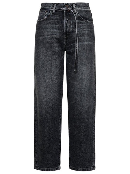 Acne Studios Embossed Label Mid-Waist Jeans