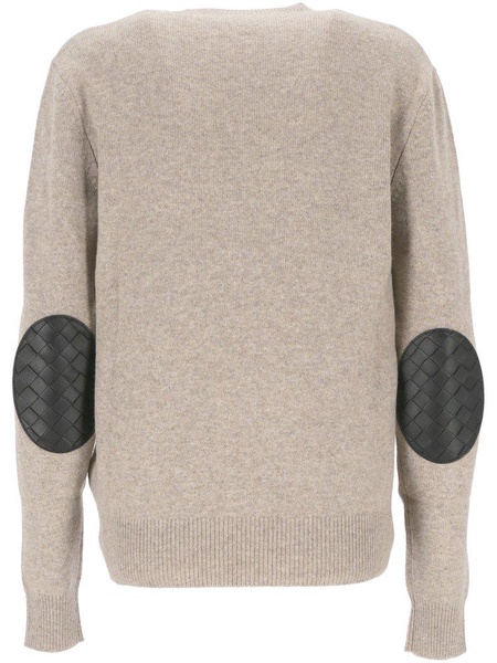 Bottega Veneta Intrecciato Leather Patches Jumper