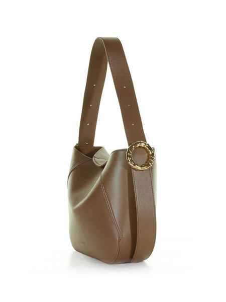 Lanvin Logo Embossed Melodie Hobo Bag