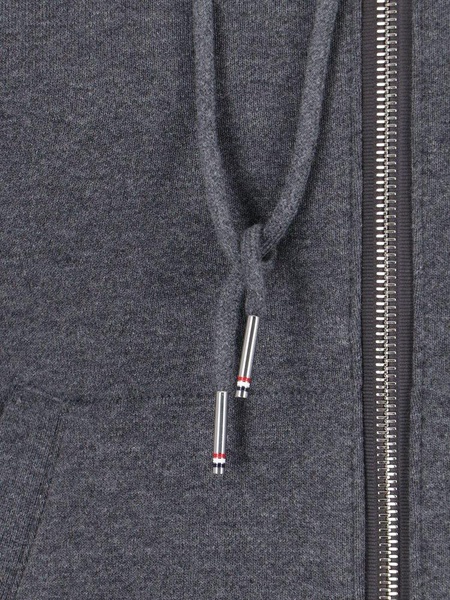 Thom Browne Classic Loopback 4-Bar Zip Hoodie