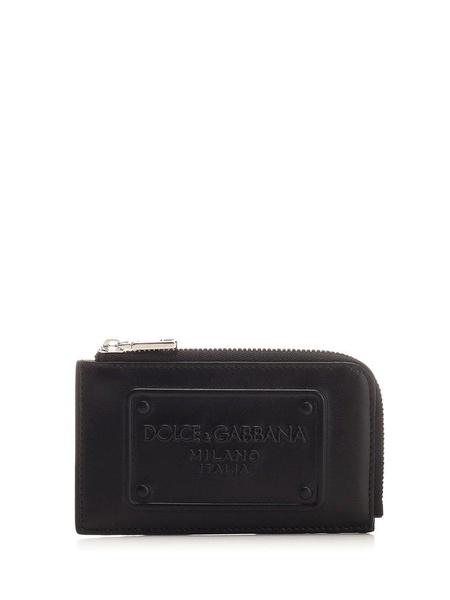 Dolce & Gabbana Logo-Embossed Zipped Wallet