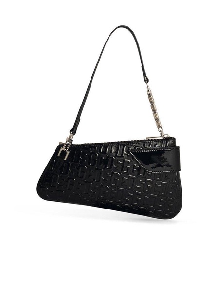 'COMMA' BLACK LEATHER BAG