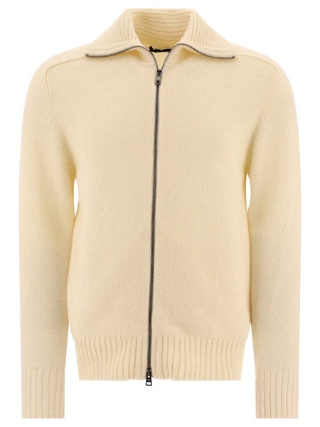 Tagliatore High-Neck Zip-Up Jumper