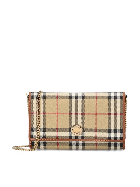 Burberry Checked Chain-Linked Shoulder Bag