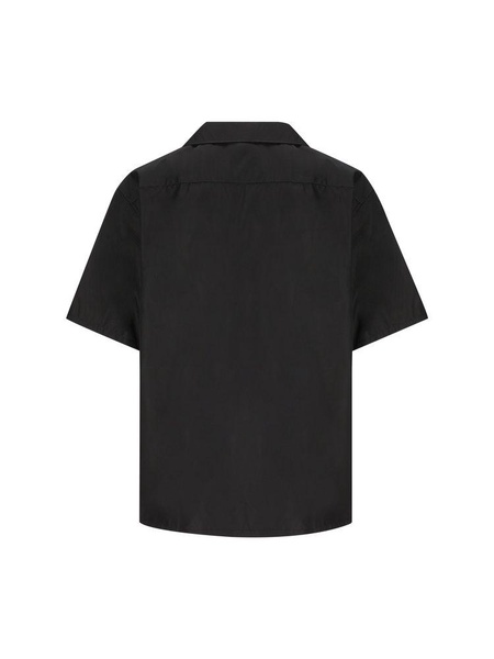 Re-Nylon brand-plaque oversized-fit recycled-nylon shirt