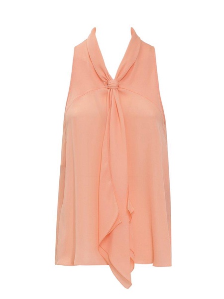 Emporio Armani Knot Detailed Sleeveless Top