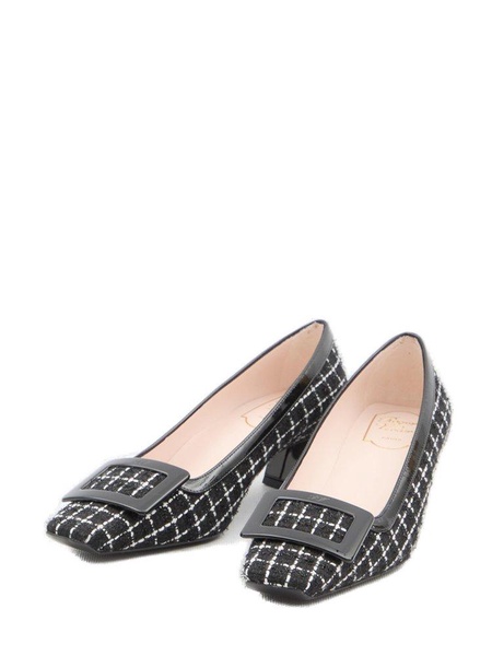 Roger Vivier Belle Vivier Checked Buckled Pumps