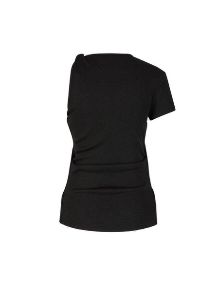 Christopher Esber Cut-Out Detailed Asymmetric Ribbed T-Shirt