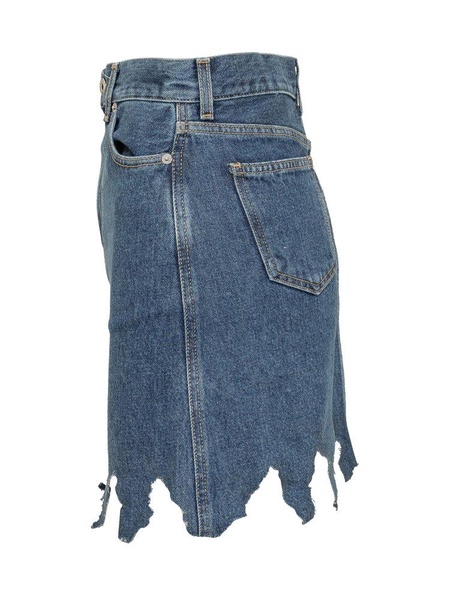 JW Anderson Lasercut Denim Mini Skirt