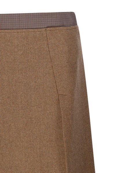 Sportmax Riga Checked Waist Mini Skirt