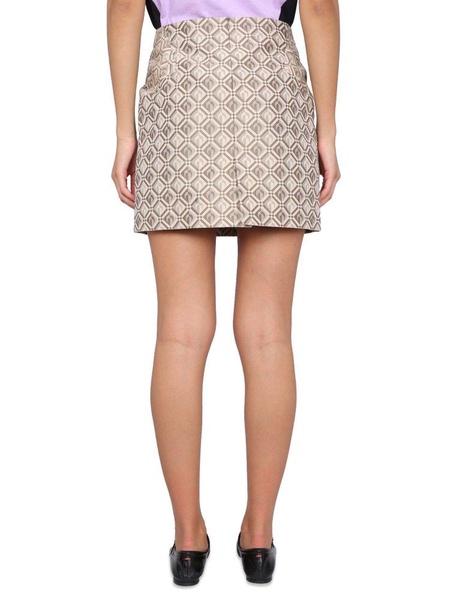 Marine Serre Allover Logo Jacquard Mini Skirt