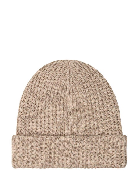 Ganni Logo Patch Oversized Beanie