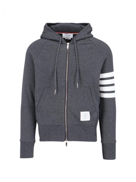 Thom Browne Classic Loopback 4-Bar Zip Hoodie