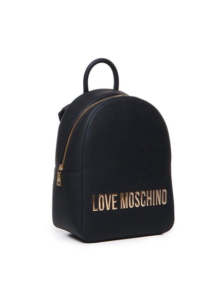 Love Moschino Logo-Lettering Zipped Backpack