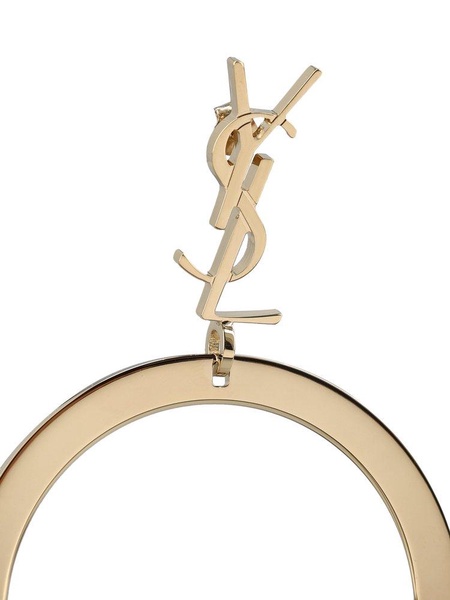 Saint Laurent Cassandre Pendant Hoop Earrings